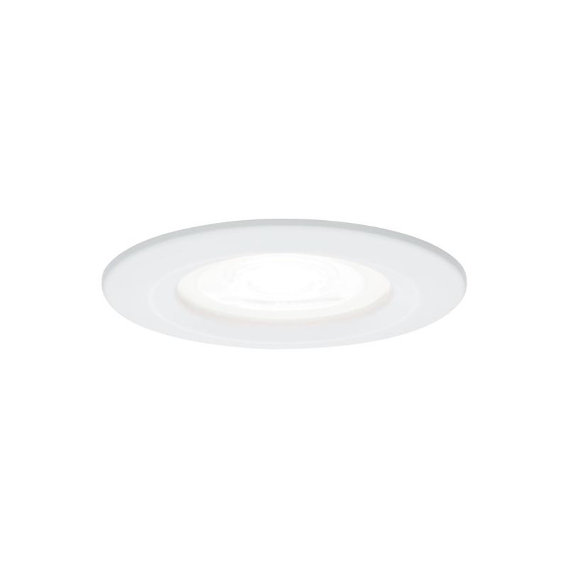 Paulmann 92980 Einbauleuchte Set Nova rund starr LED IP44 3x6.5W 4000K GU10 Weiß