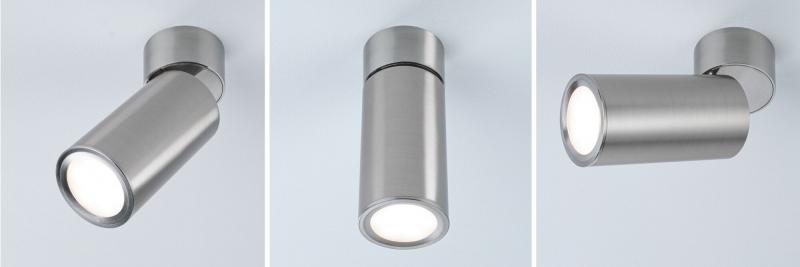 Paulmann 93091 LED Deckenleuchte 3-Stufen-dimmbar Turnal Coin warmweiß 6W dimmbar gemütlich Eisen gebürstet