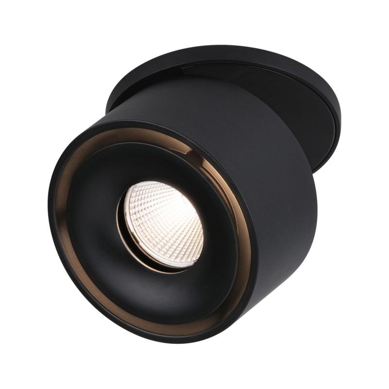 Industrielook Einbauleuchten Strahler schwenkbar Spircle 8W 36° 3000K 230/40V Schwarz matt/Alu Paulmann 93370