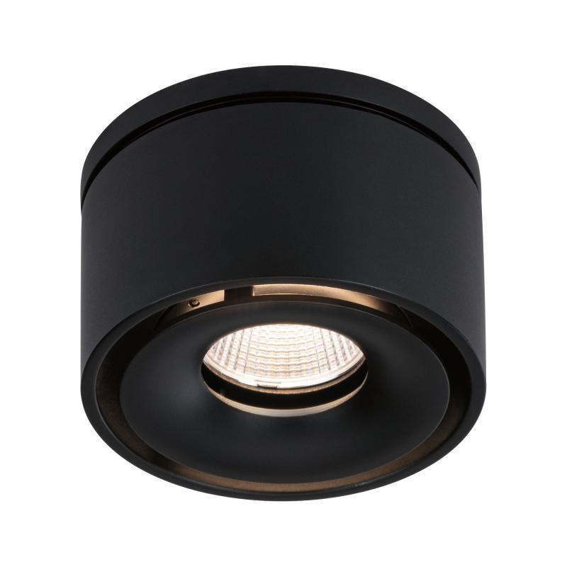 Industrielook Einbauleuchten Strahler schwenkbar Spircle 8W 36° 3000K 230/40V Schwarz matt/Alu Paulmann 93370