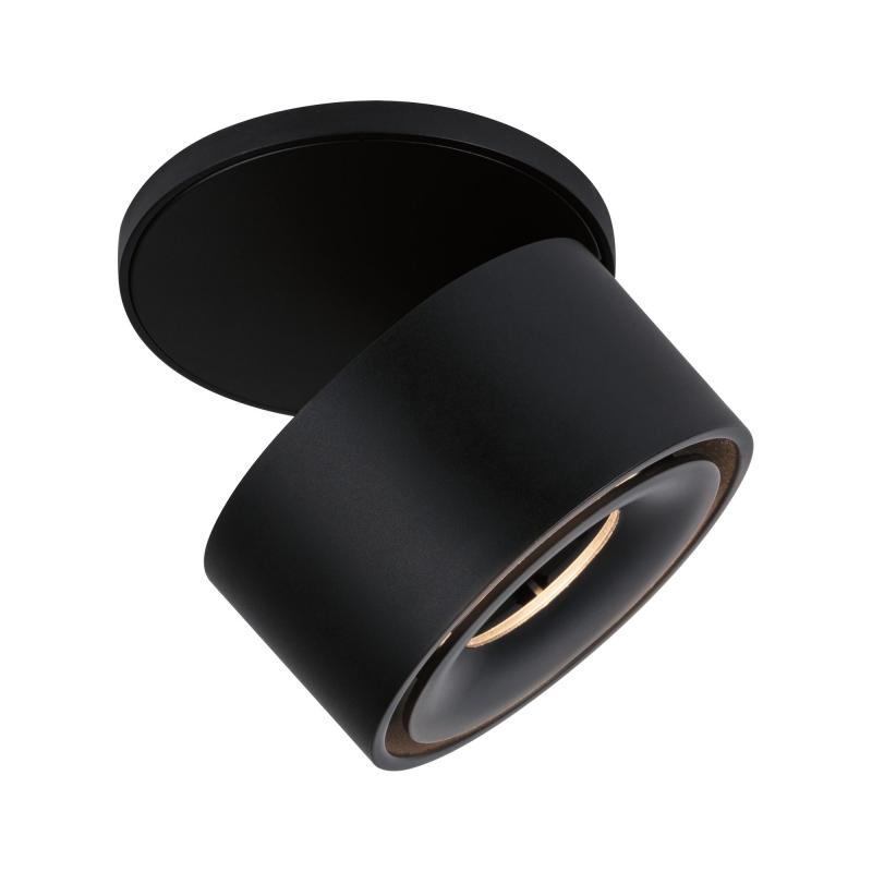 Industrielook Einbauleuchten Strahler schwenkbar Spircle 8W 36° 3000K 230/40V Schwarz matt/Alu Paulmann 93370