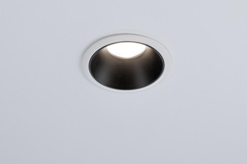 Paulmann 93402 Einbauleuchte Set Cole Coin 3StepDim rd starr LED 3x6.5W 2700K weiß/schwarz
