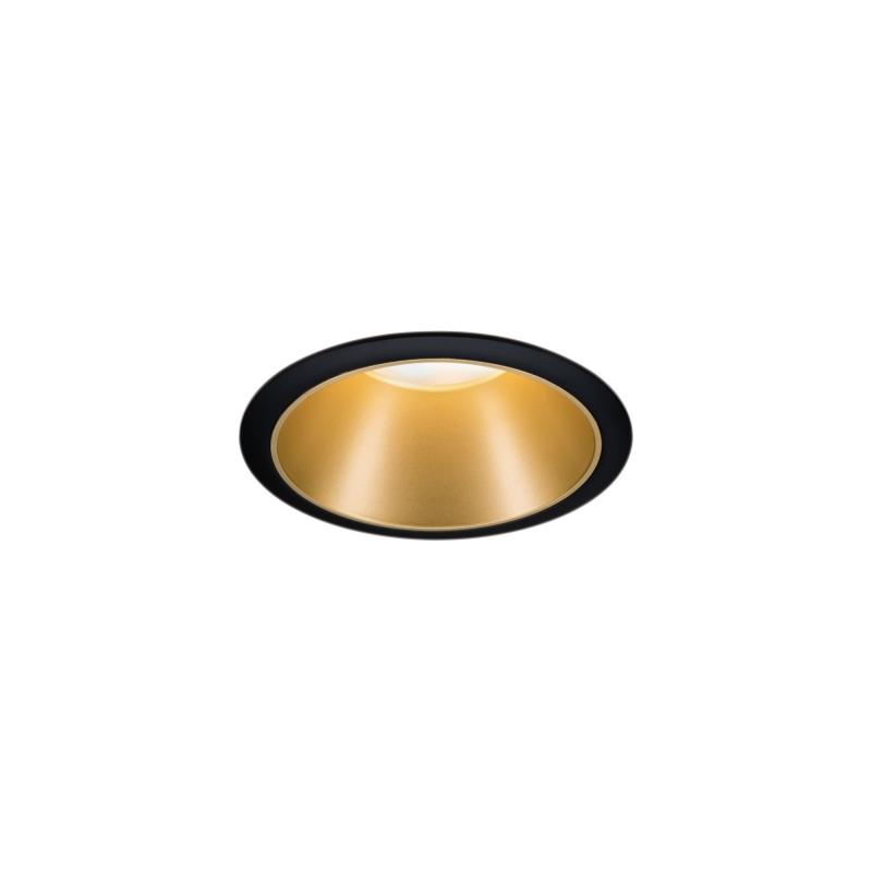 Paulmann 93404 Einbauleuchte Set Cole Coin 3StepDim rd starr LED 3x6.5W 2700K schwarz/gold