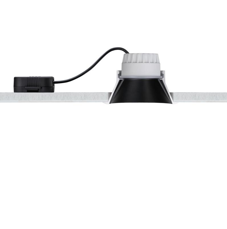 Paulmann 93404 Einbauleuchte Set Cole Coin 3StepDim rd starr LED 3x6.5W 2700K schwarz/gold