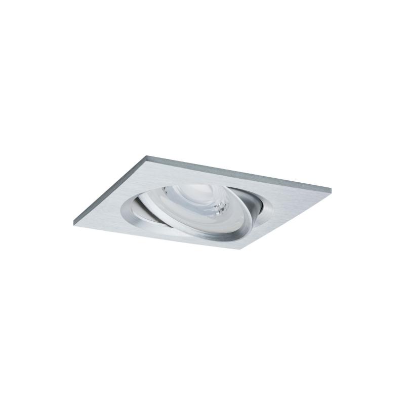 Paulmann 93438 Einbauleuchte Set Nova eckig schwenkbar LED 3x6.5W 2700K GU10 Alu