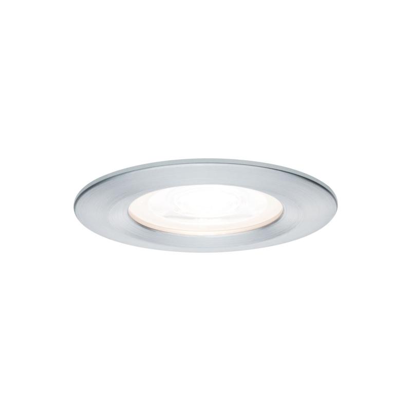 Paulmann 93444 Einbauleuchte Set Nova rund starr LED IP44 3x6.5W 2700K GU10 Alu