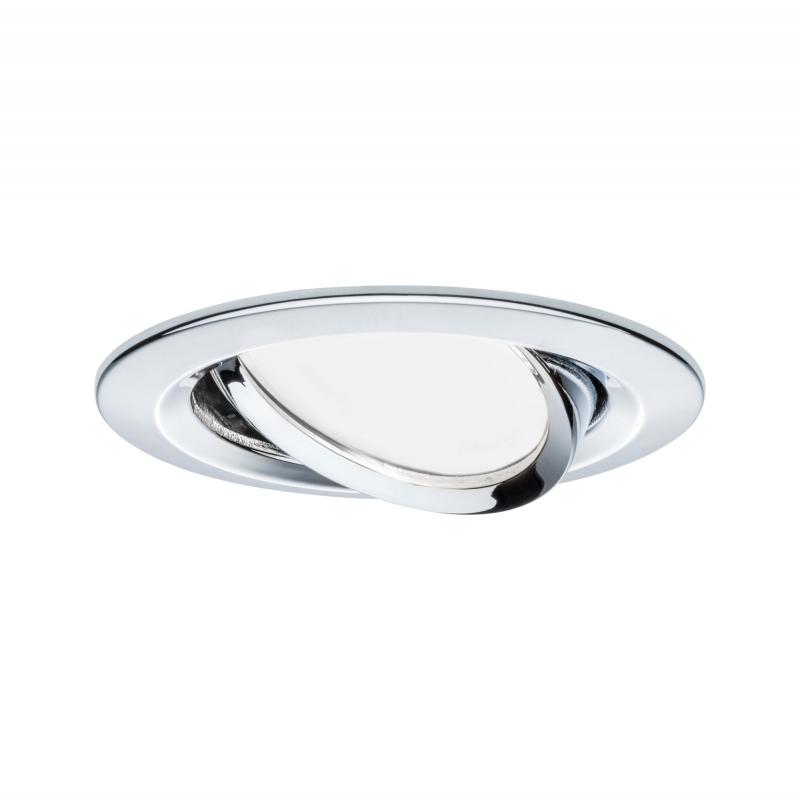 Paulmann 93452 Einbauleuchte Set Nova Coin rund schwenkbar LED 3x6.5W 2700K Chrom/Alu
