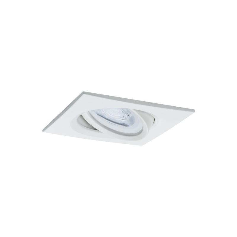 Paulmann 93454 Einbauleuchte Set Nova Coin eckig schwenkbar LED 3x6.5W 2700K Weiß/Alu
