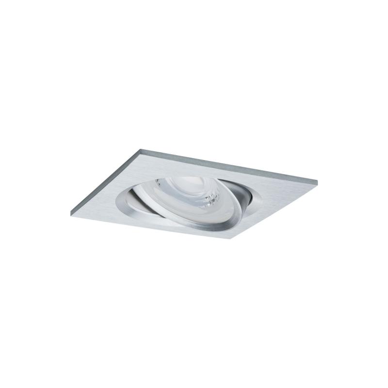 Paulmann 93456 Einbauleuchte Set Nova Coin eckig schwenkbar LED 3x6.5W 2700K Alu