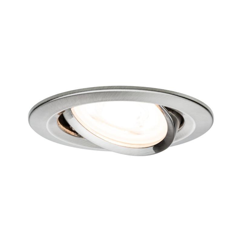Paulmann 93464 Einbauleuchte Set Nova rd schw LED 3stepdim 6.5W GU10 Eisen