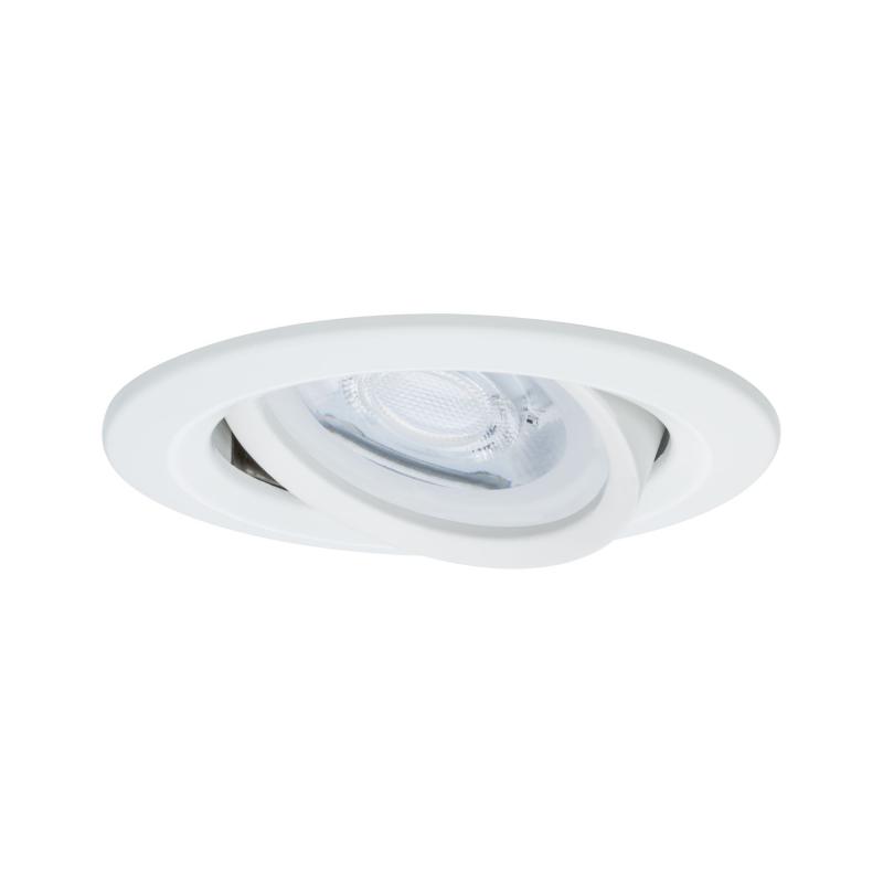 Paulmann 93467 Einbauleuchte Set Nova rd schw LED 3stepdim 3x6.5W GU10 Weiß/Alu
