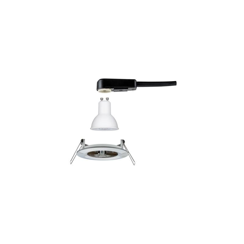 Paulmann 93475 Einbauleuchte Set Nova rd starr LED IP44 3-stepdim 6.5W GU10 Eisen
