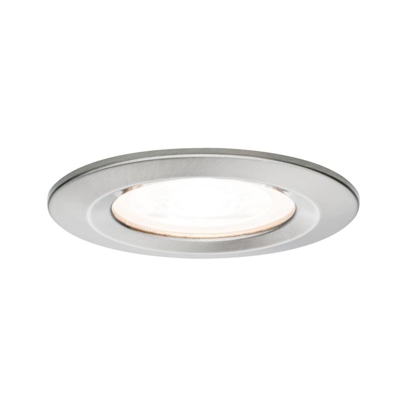 Paulmann 93476 Einbauleuchte Set Nova rd starr LED IP44 3-stepdim 3x6.5W GU10 Eisen