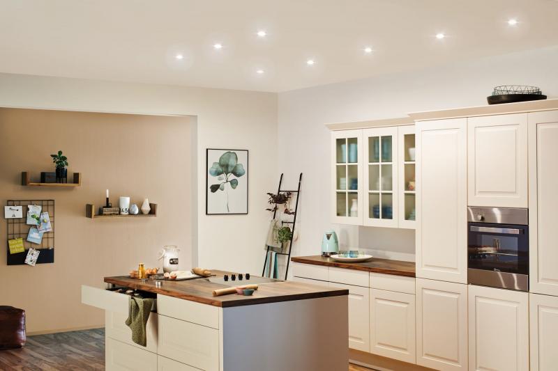 Paulmann 93480 Einbauleuchte Set Nova rd starr LED IP44 3-stepdim 3x6.5W GU10 Alu