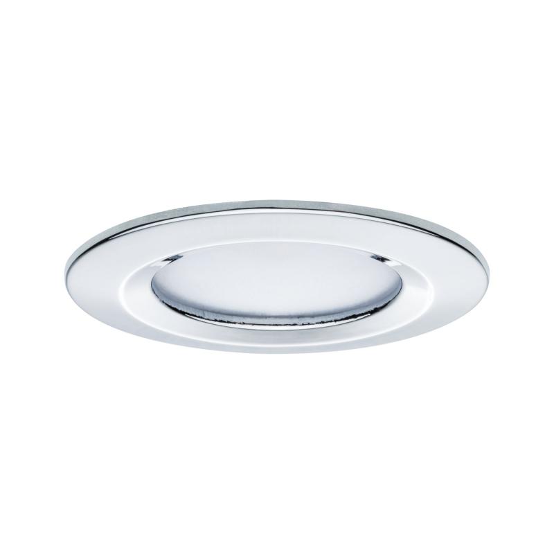 Paulmann 93481 Einbauleuchte Set Nova rd starr LED IP44 3-stepdim 3x6.5W GU10 Chrom/Alu