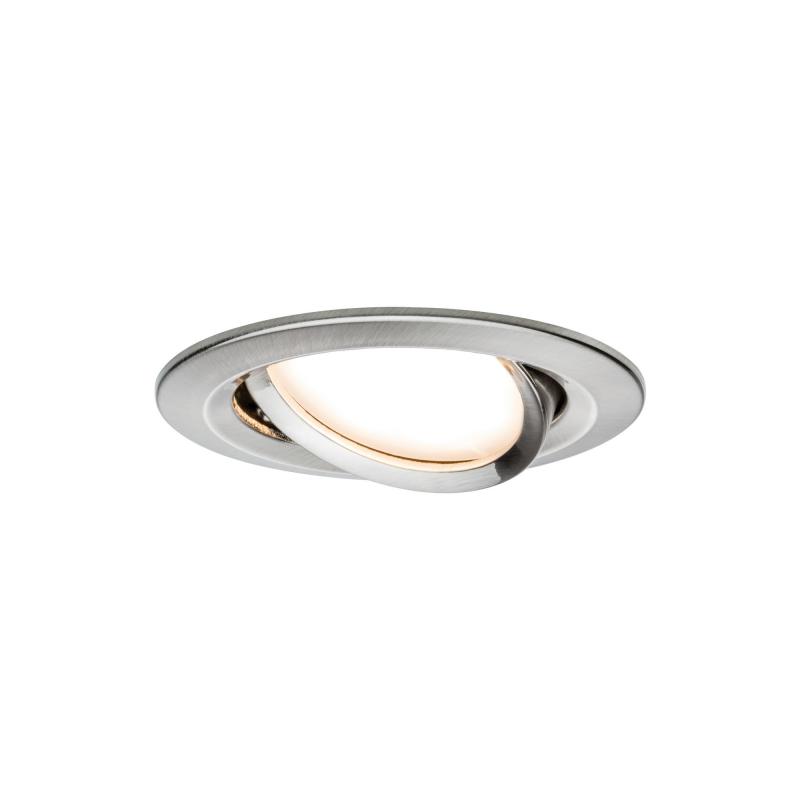 Paulmann 93483 Einbauleuchte Set Nova Coin 3-stepdim rd schw LED 3x6.5W 2700K Eisen