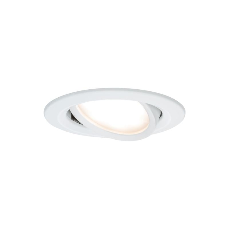 Paulmann 93485 Einbauleuchte Set Nova Coin 3-stepdim rd schw LED 3x6.5W 2700K Weiß/Alu