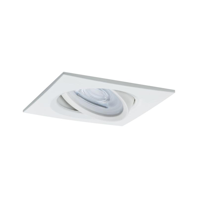 Paulmann 93490 Einbauleuchte Set Nova Coin 3-stepdim eck schw LED 3x6.5W 2700K Weiß/Alu