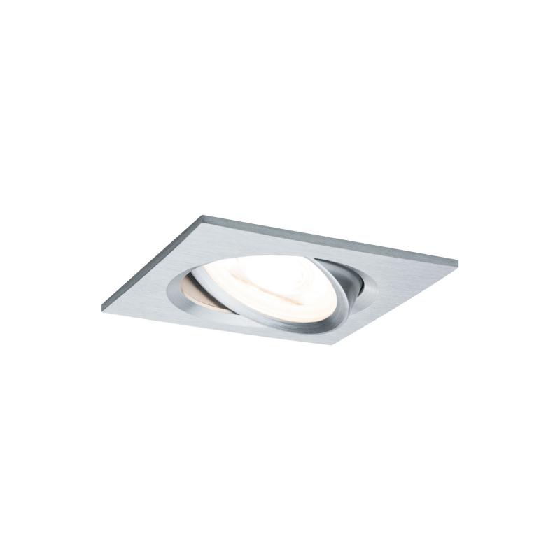 Paulmann 93492 Einbauleuchte Set Nova Coin 3-stepdim eck schw LED 3x6.5W 2700K Alu