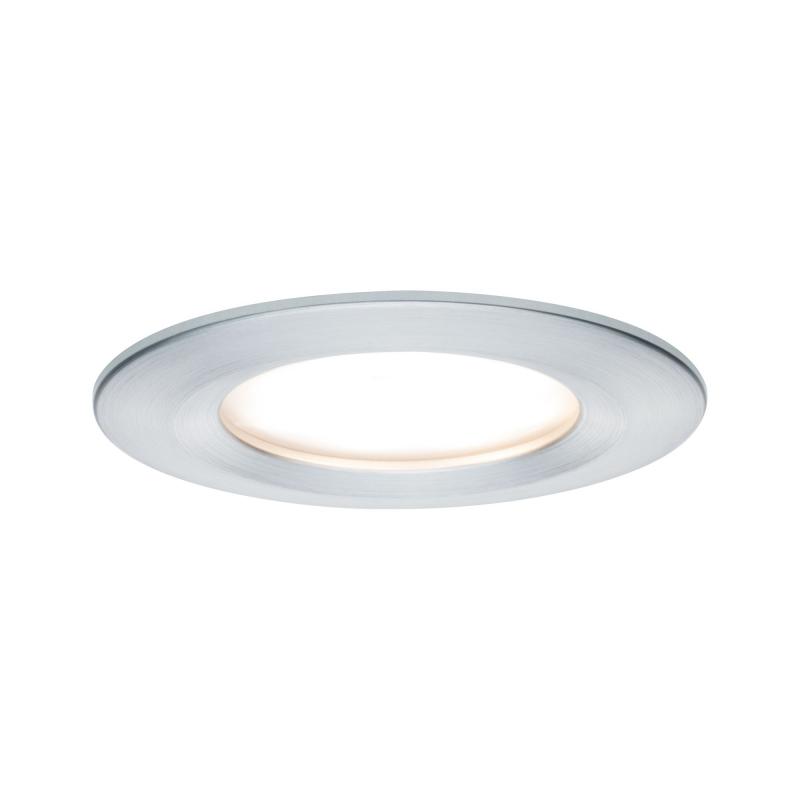 Paulmann 93497 Einbauleuchte Set Nova Coin 3-stepdim rd starr LED 6.5W 2700K Alu IP44