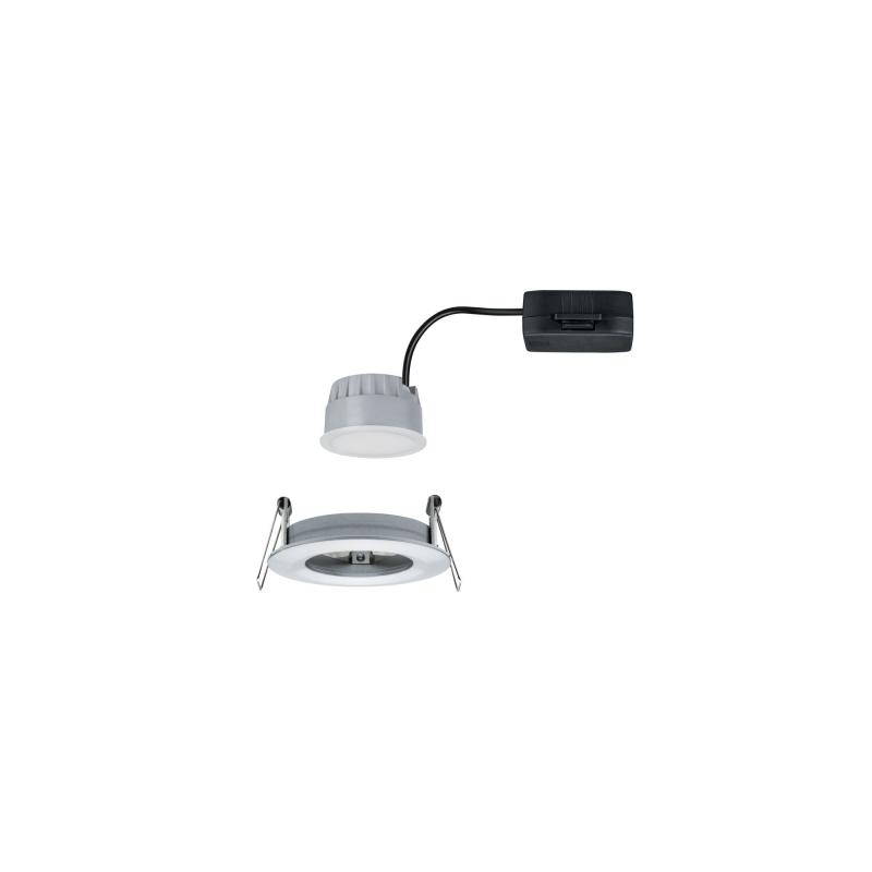 Paulmann 93497 Einbauleuchte Set Nova Coin 3-stepdim rd starr LED 6.5W 2700K Alu IP44