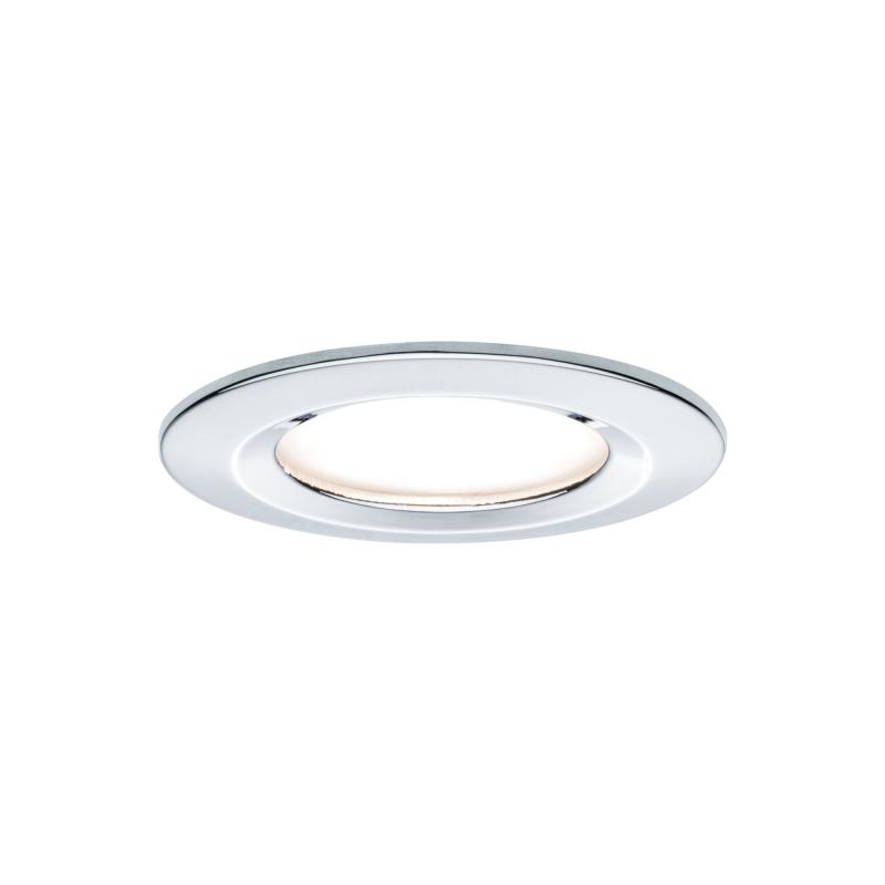 Paulmann 93499 Einbauleuchte Set Nova Coin 3-stepdim rd starr LED 3x6.5W 2700K Chrom/Alu