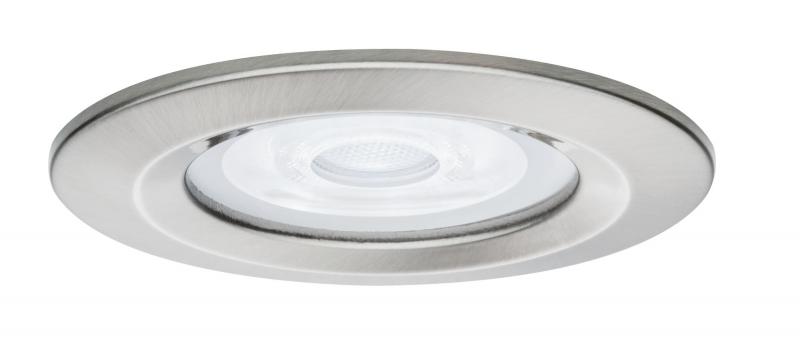 Paulmann 93633 Einbauleuchte Nova rund starr max. 35W GU10 Eisen gebürstet