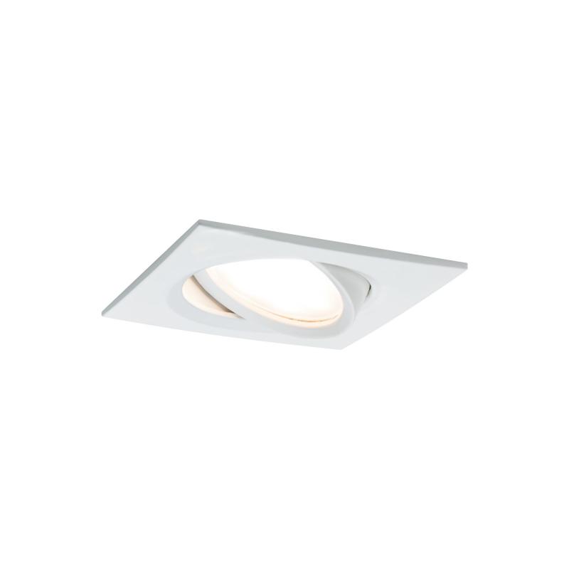 Paulmann 93678 Einbauleuchte Set Nova Plus Coin dim eckig schwenk LED 3x6.8W 633lm 2700K Weiß/Alu
