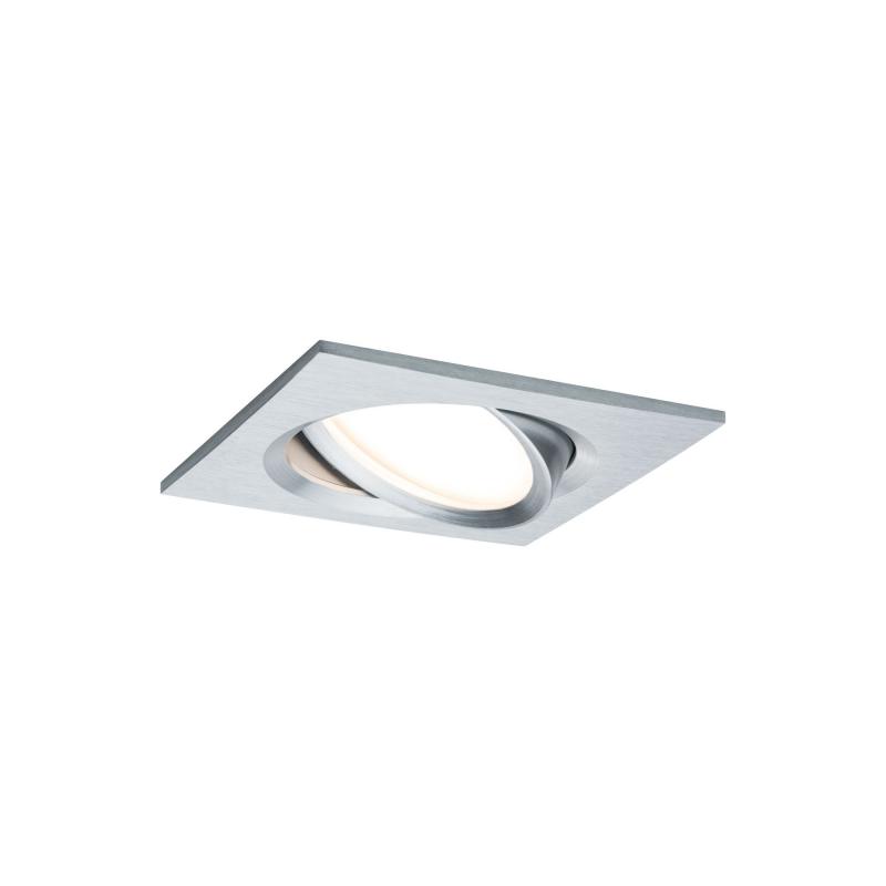 Paulmann 93680 Einbauleuchte Set Nova Plus Coin dim eckig schwenk LED 3x6.8W 633lm 2700K Alu/Alu