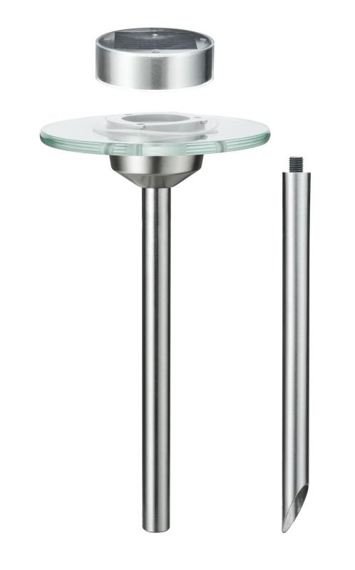 Paulmann 93764 Special Solarspieß Ufo IP44 LED 1x0.2W Edelstahl/Klar Edelstahl/Glas