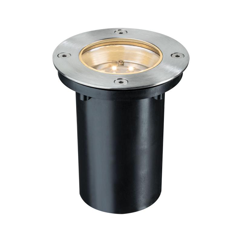 Paulmann 93788 Special Einbauleuchte Set Boden rund LED 1.2W 2700K 110mm Edelstahl/Metall