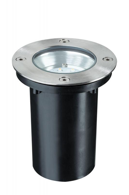 Paulmann 93788 Special Einbauleuchte Set Boden rund LED 1.2W 2700K 110mm Edelstahl/Metall