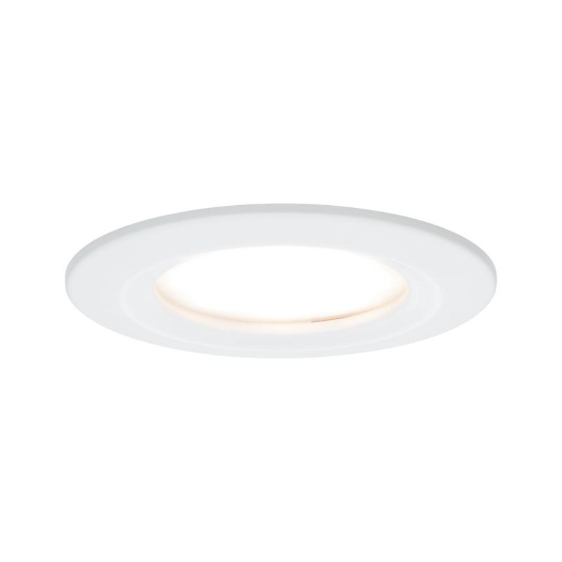 Paulmann 93869 Einbauleuchte Set Nova Plus Coin dim rund starr LED 6.8W 2700K Weiß/Alu
