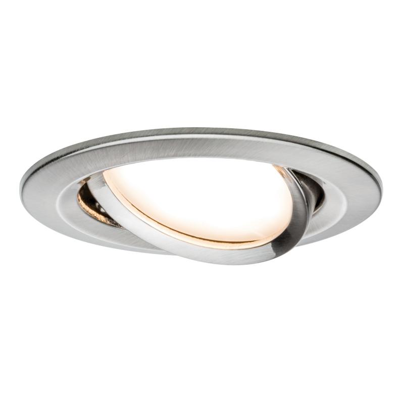 Paulmann 93878 Einbauleuchte Set Nova Plus Coin dim rund schwb LED 3x6W 2700K Eisen/Alu
