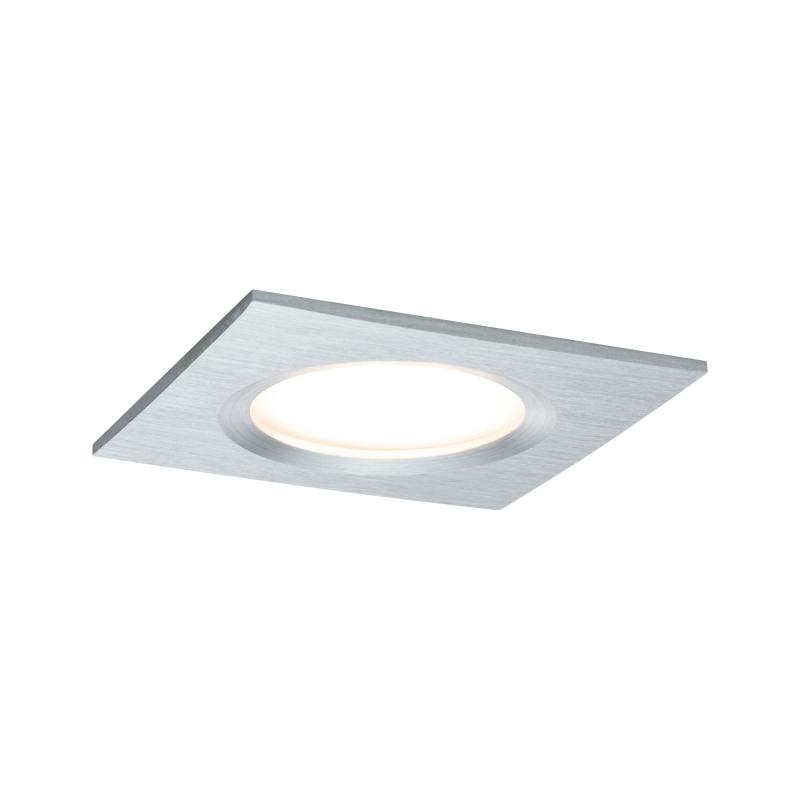 3er Set Einbauleuchte Nova Plus Coin dimmbar LED warmweiß Alu Paulmann 93895