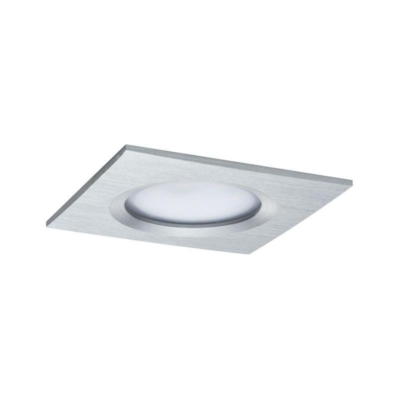 3er Set Einbauleuchte Nova Plus Coin dimmbar LED warmweiß Alu Paulmann 93895