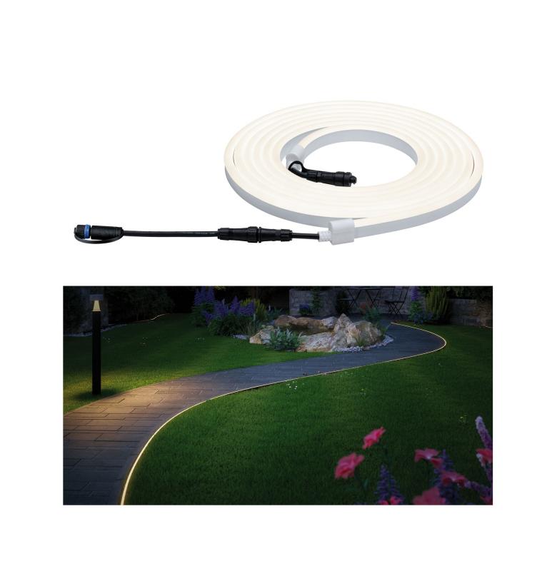 Paulmann 94191 Outdoor Plug&Shine Neon Streifen IP67 3000K 5m 24V