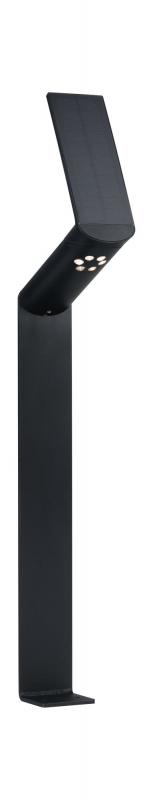 Paulmann 94262 Outdoor Solar Pollerleuchte Ilias IP44 3000K 100lm SENSOR Anthrazit
