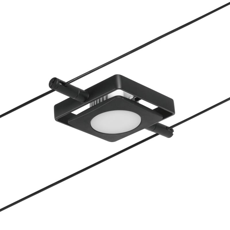 LED Spot für Seilsystem MacLED Paulmann 94425 4,5W mattiertes schwarz 12V DC Metall 3000K