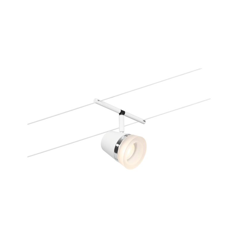 Paulmann 94461 Seilsystem Set Cone 5-flammig Weiß matt Chrom für GU5,3 12V DC