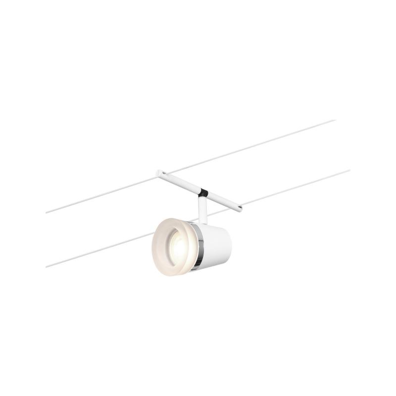 Paulmann 94461 Seilsystem Set Cone 5-flammig Weiß matt Chrom für GU5,3 12V DC