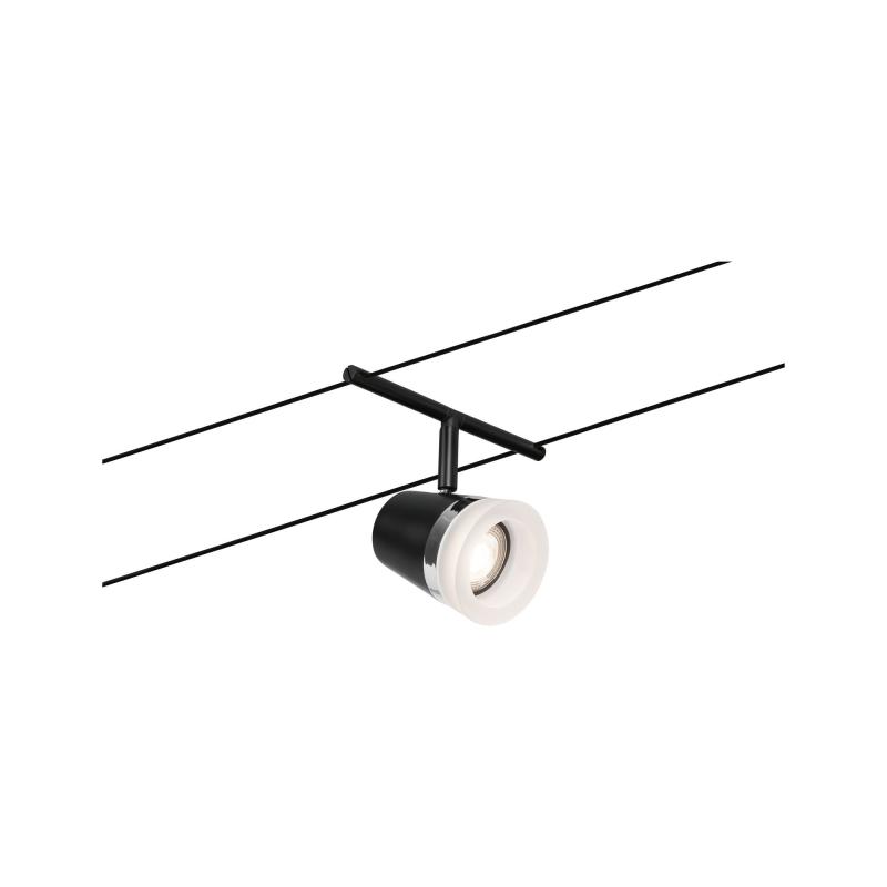 Paulmann 94463 Seilsystem Basis Set Cone 5-flammig matt Chrom GU5,3 12V DC