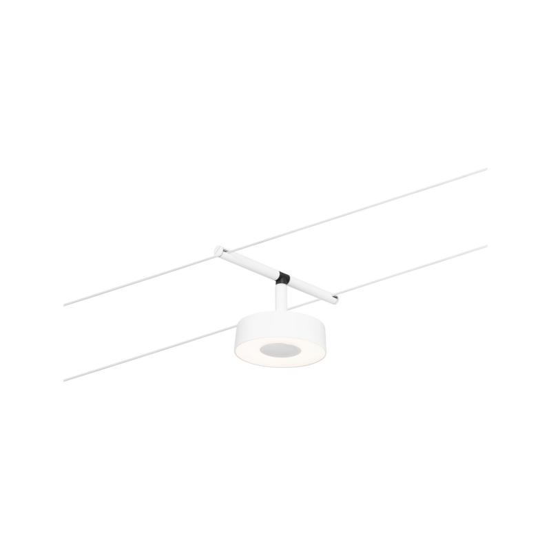 Paulmann 94477 Basiset Seilsystem Circle 5x5Wmatt Chrom 230V/12V DC warmweiß