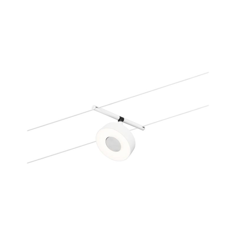 Paulmann 94477 Basiset Seilsystem Circle 5x5Wmatt Chrom 230V/12V DC warmweiß