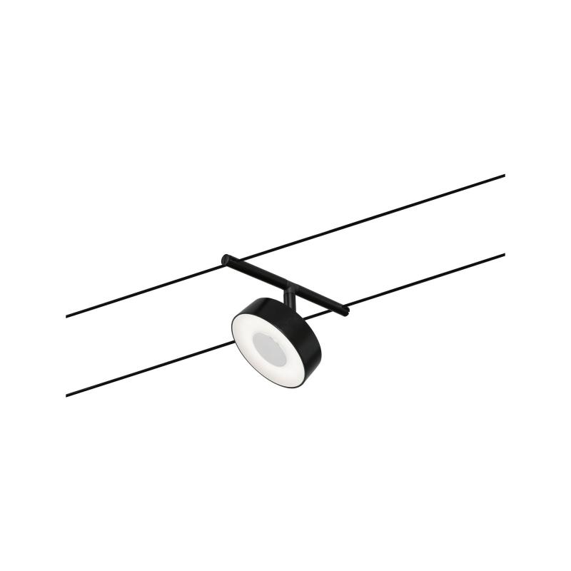 Paulmann 94479 Basisset Seilsystem Circle 5-flammig schwarz weiß DC warmweiß