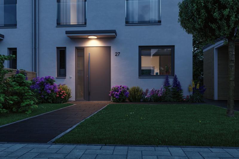 Paulmann 94527 LED Deckenleuchte Smart Home Zigbee Circula Sensor insektenfreundlich IP44 rund Tunable 14W Weiß