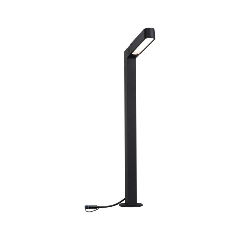 Paulmann 94547 Plug & Shine LED Pollerleuchte Ito Einzelleuchte Vertikale Ausrichtung staubdicht Strahlwasser geschützt warmweiß 6W Anthrazit