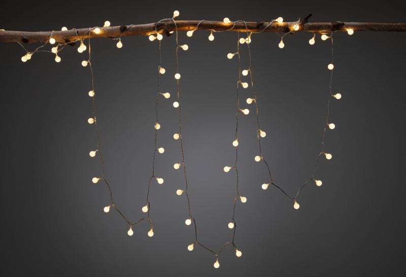 Paulmann 94557 Plug & Shine LED Lichterkette Warmweiß Spritzwasser geschützt warmweiß Schwarz