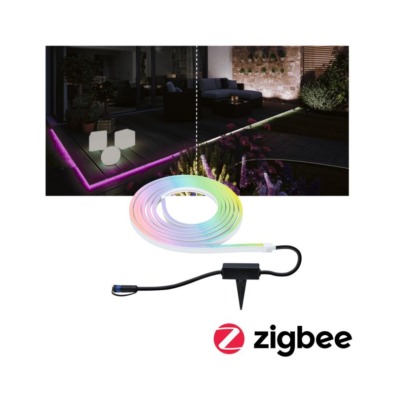 Paulmann 94561 Plug&Shine 2 Meter ZigBee Neon LED-Streifen RGB IP67 24V