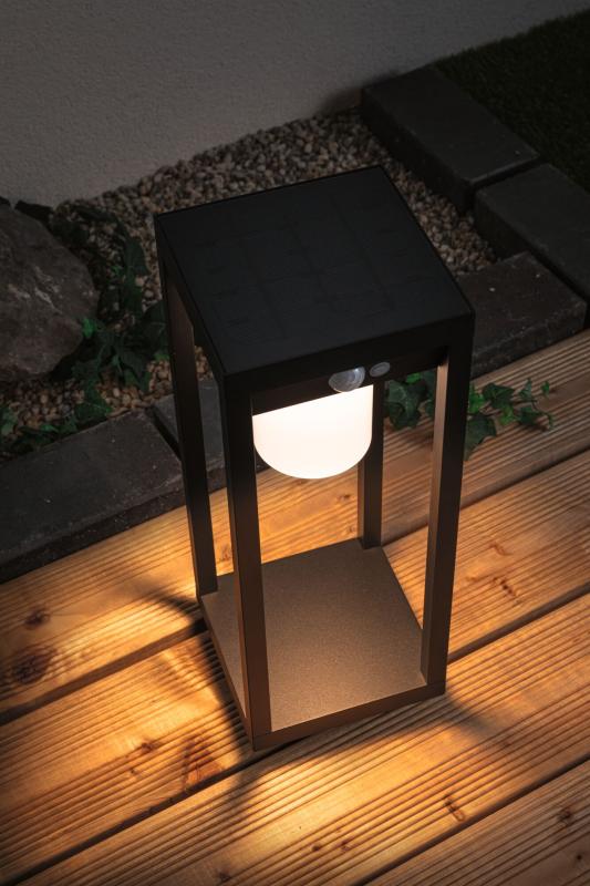 Paulmann 94573 Solar Pollerleuchte Marisol IP44 mit Bewegungsmelder